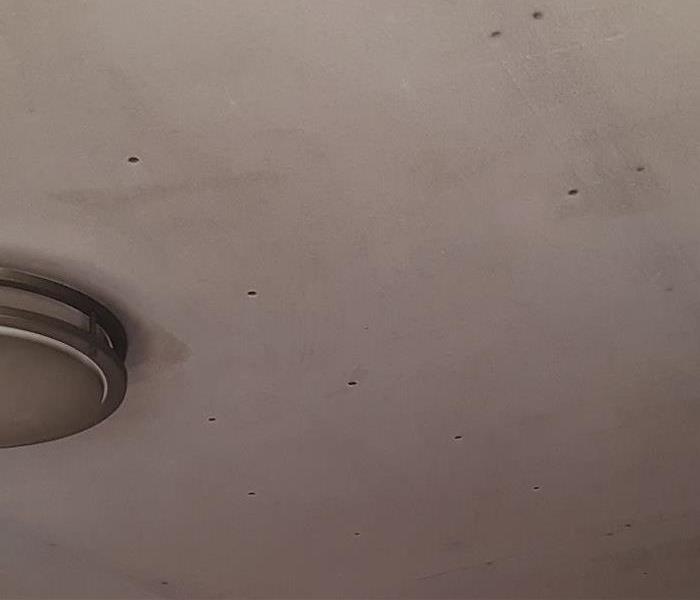 Soot on ceiling 
